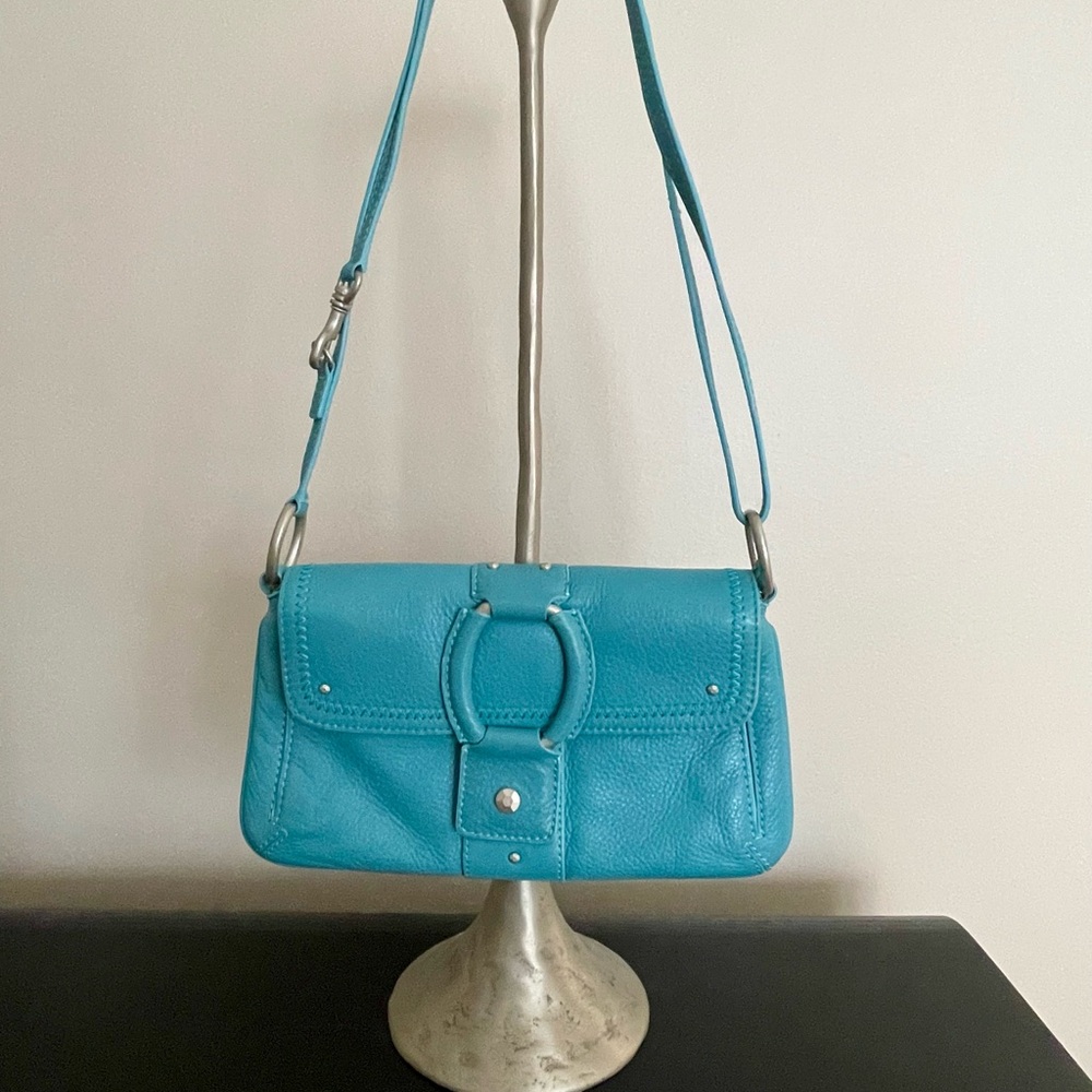 Sigrid Olsen Turquoise Shoulder Bag with Modern Design